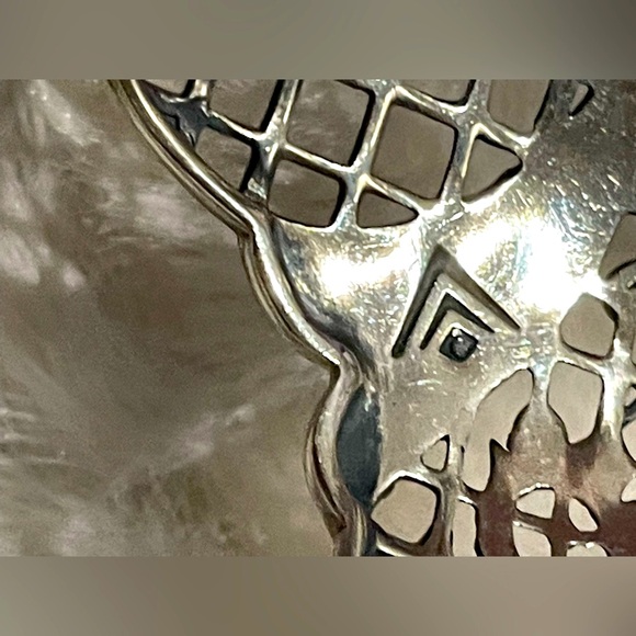 Silpada Incentive Filigree 925 Sterling Silver and pearls Cuff Bracelet. RARE! - Picture 3 of 8